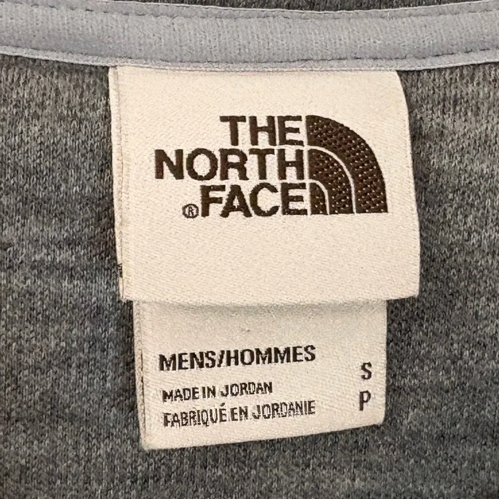 The North Face Mens 1/4 Snap Sherpa Patrol Gordon Lyons Pullover S‎ Gray Fleece